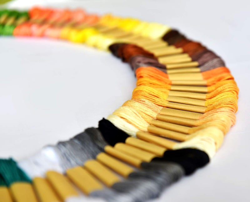 QCZKB 100 Skeins Per Pack -Embroidery Floss - Cross Stitch Threads - Friendship Bracelets Floss - Crafts Floss - Image 2